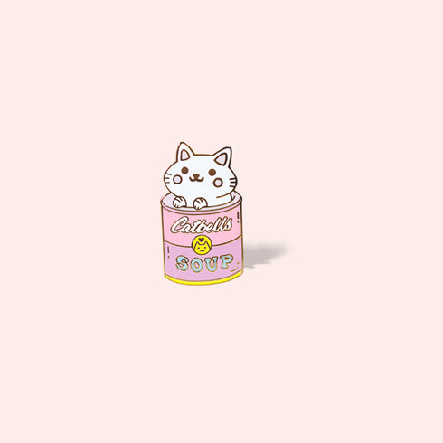 Pop Art CatBell's Soup Pin